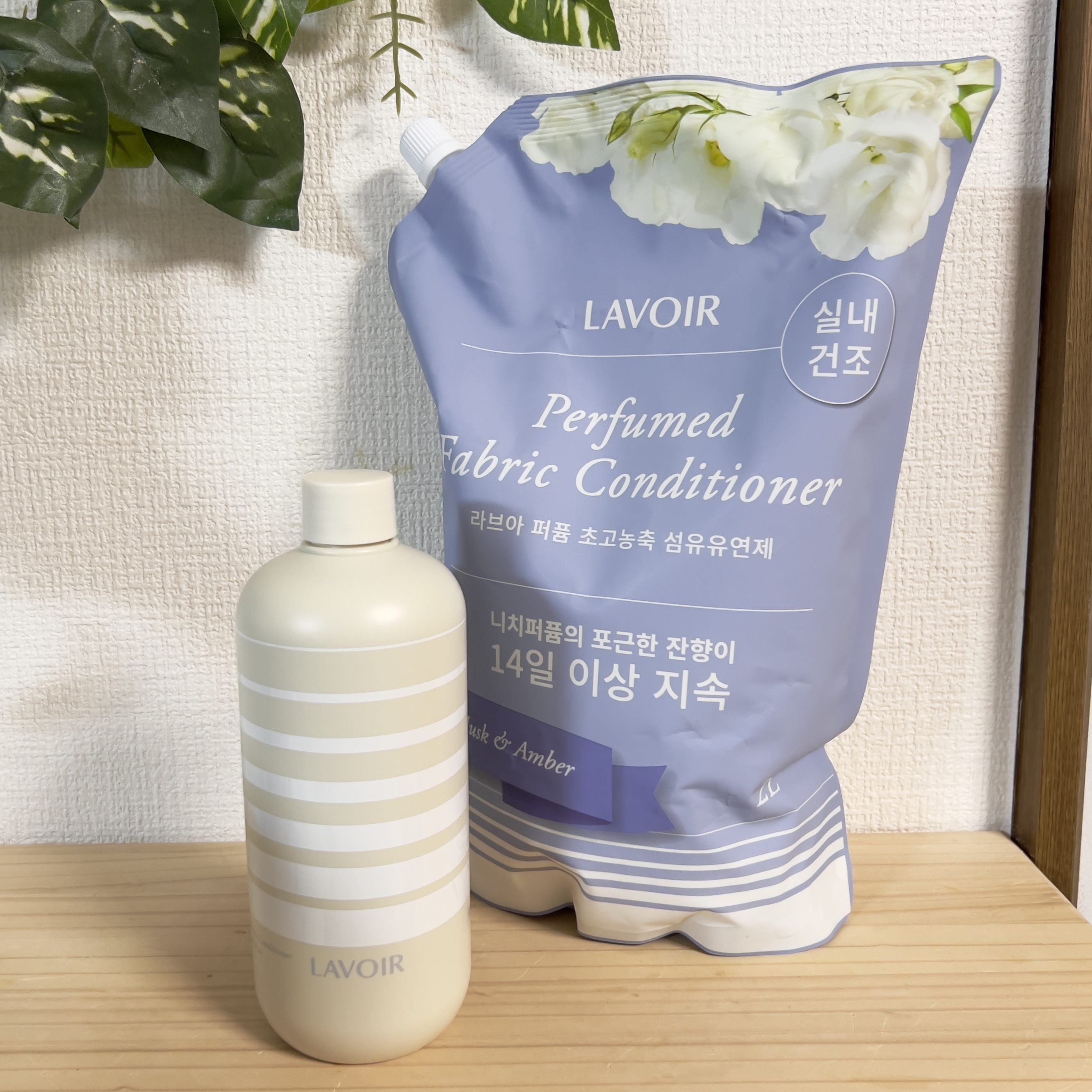 パフュームヴィーガン柔軟剤 プルメリア＆ガイアック/LAVOIR/柔軟剤を使ったクチコミ（1枚目）