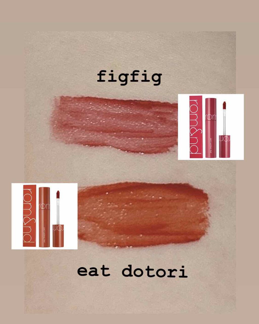 ジューシーラスティングティント/rom&nd/リップティントを使ったクチコミ（2枚目）