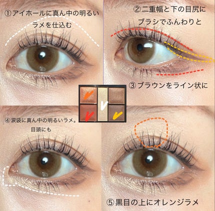 エクシア アイカラー カンテット/ALBION/アイシャドウパレットを使ったクチコミ(6枚目)