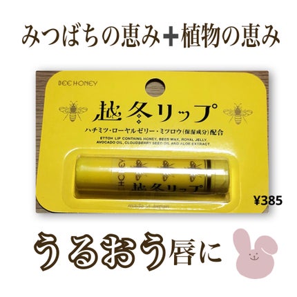越冬リップ/ビーハニー/リップクリームを使ったクチコミ(1枚目)