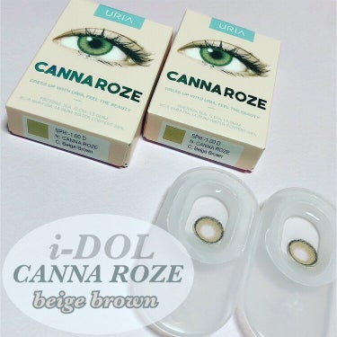 CANNA ROZE (カンナロゼ) カンナロゼ ベージュ/i-DOL/カラーコンタクトレンズを使ったクチコミ（1枚目）