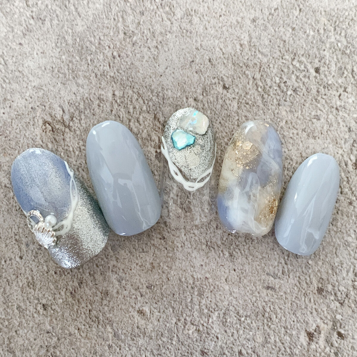 ジェルネイル（ライト対応）/セリア/ジェルネイルを使ったクチコミ（1枚目）