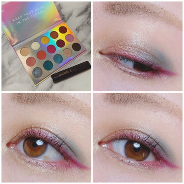 ColourPop チェイシング レインボーズ アイシャドウ パレットのクチコミ「＼Summer😎メイク／



ジメジメとして暑い夏😎
そろそろ梅雨明けの時期😉

虹パレ🌈の.....」（3枚目）