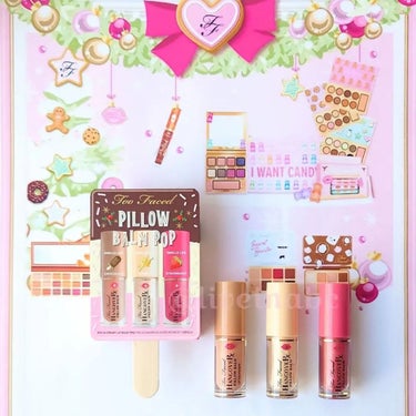 Too Faced ピロー バーム ポップ リッチ ＆ クリーミー リップ バーム トリオ のクチコミ「@toofaced
#holidaycollection2022
❥#pillowbalmpo.....」（1枚目）