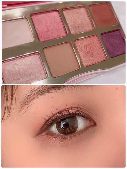 Too Faced アイシャドウパレット 試してみた】ティックルドピーチ ミニ アイシャドウ パレット