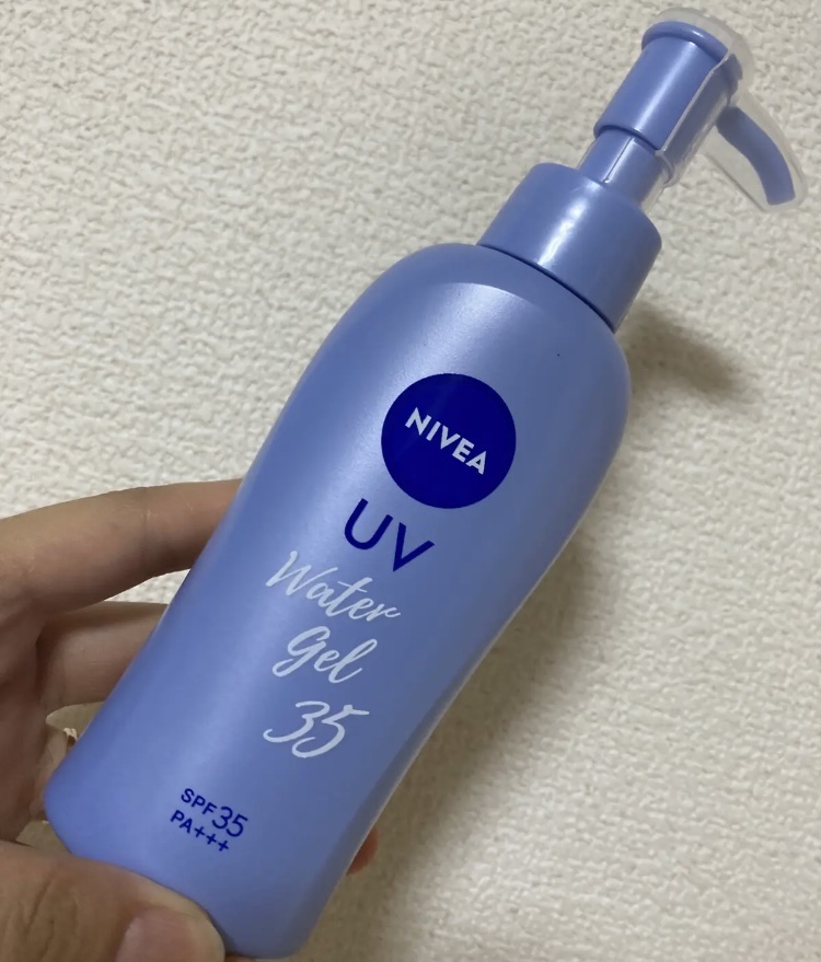 ニベアUV ウォータージェル SPF35 ポンプ140g/ニベア/日焼け止めジェルを使ったクチコミ（1枚目）