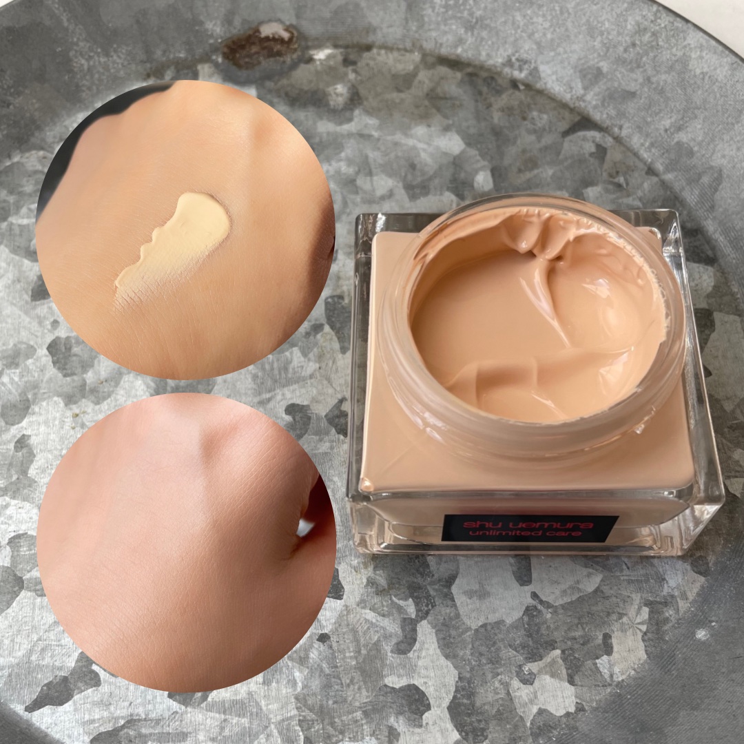 アンリミテッド ケア セラムイン クリーム ファンデーション/shu uemura/クリーム・エマルジョンファンデーションを使ったクチコミ（3枚目）