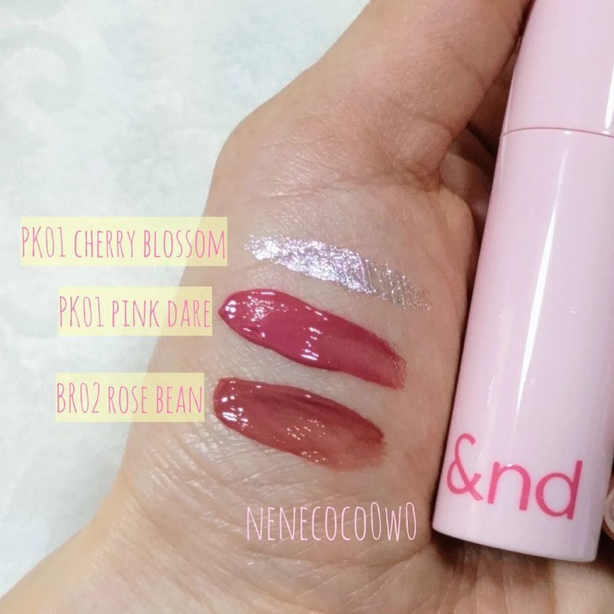 アンドバイロムアンド グラッシーボムティント/&nd by rom&nd/リップティントを使ったクチコミ(2枚目)