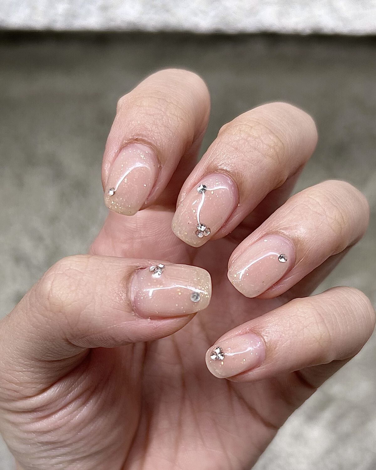 パル カラージェル シャイニーミルク/キャンドゥ/ジェルネイルを使ったクチコミ（2枚目）