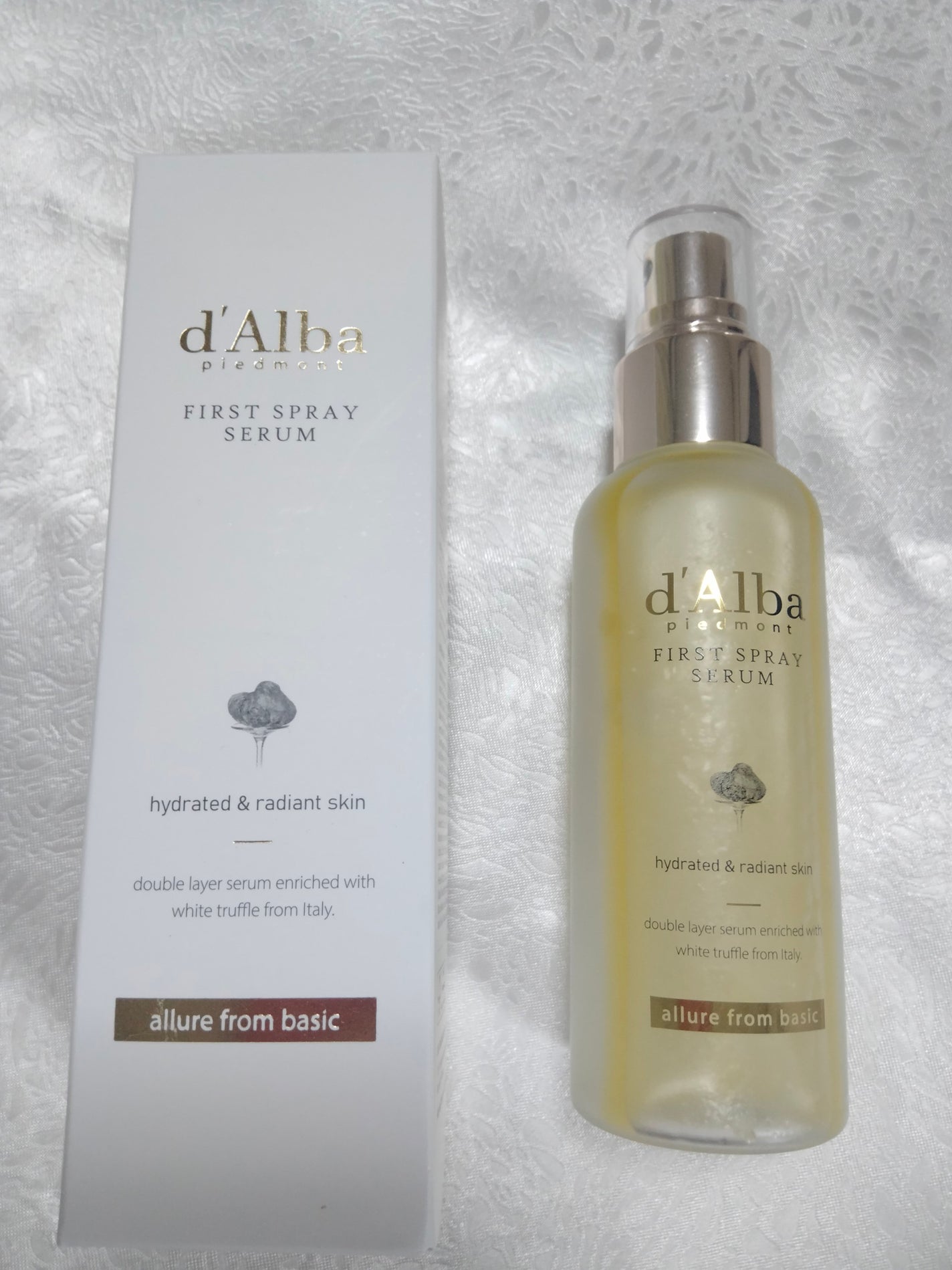 ダルバ ホワイトトリュフファーストスプレーセラム/ダルバ/ミスト状化粧水を使ったクチコミ(1枚目)