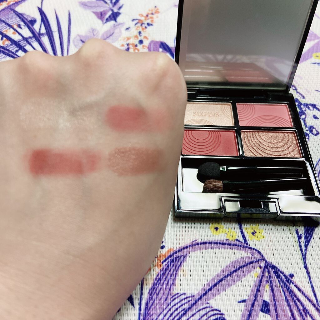 SIXPLUS 4色アイシャドウ/SIXPLUS/アイシャドウパレットを使ったクチコミ（3枚目）