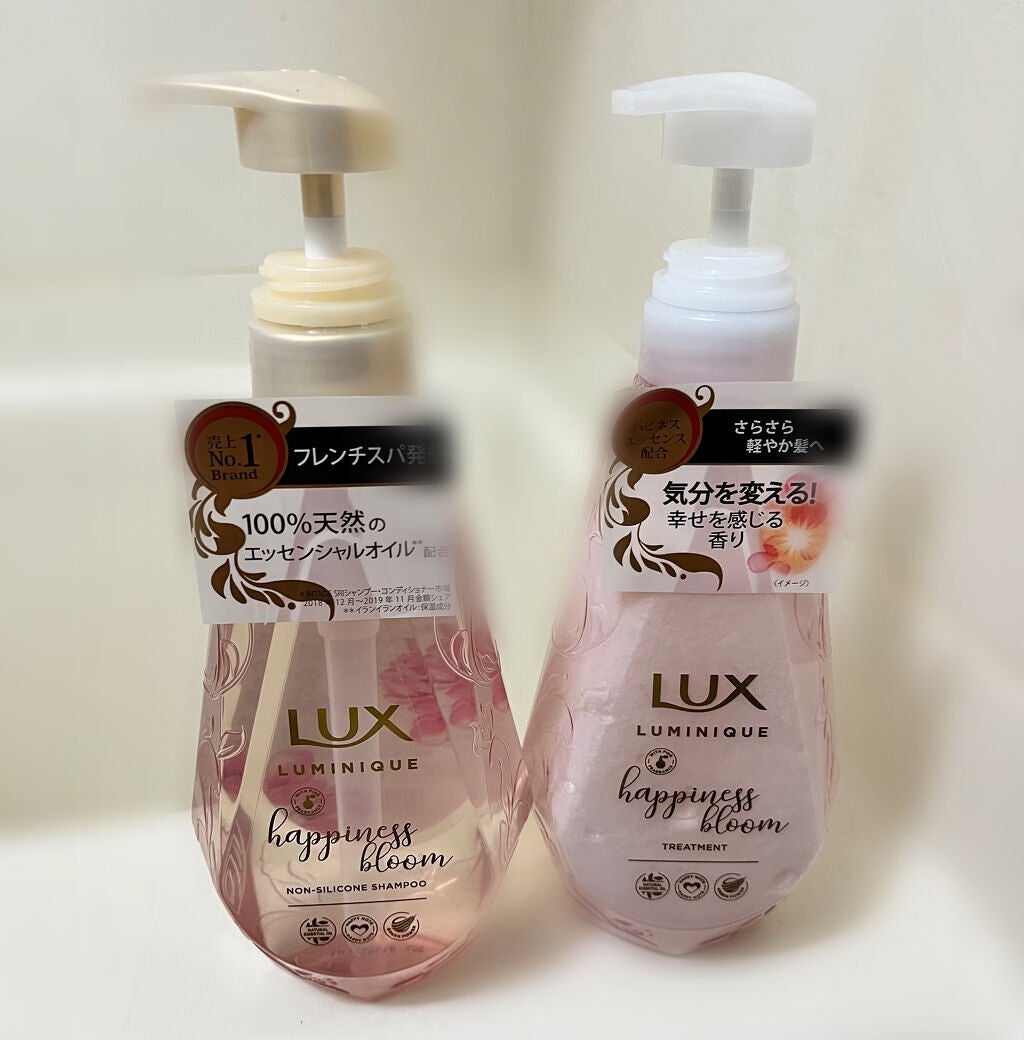 ルミニーク ハピネスブルーム シャンプー/トリートメント/LUX/市販シャンプーを使ったクチコミ(1枚目)