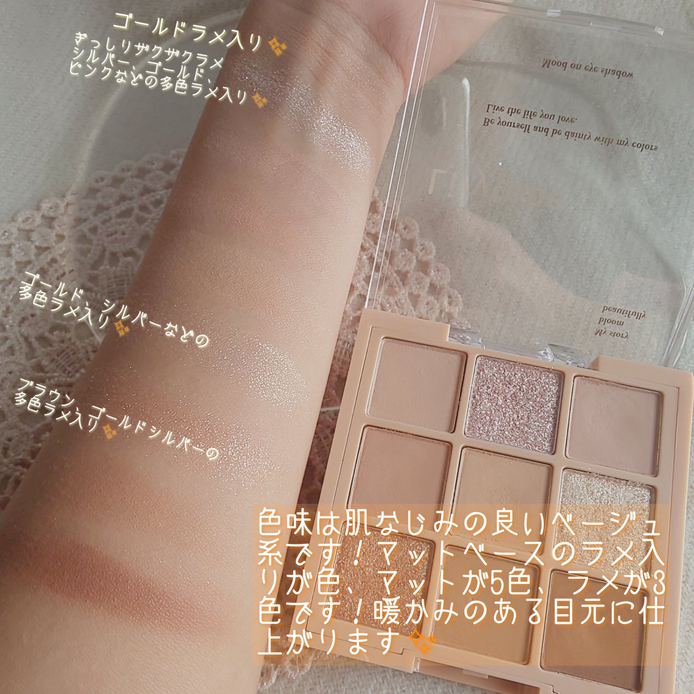 ムードオンアイシャドウ/Lilytone/アイシャドウパレットを使ったクチコミ(3枚目)