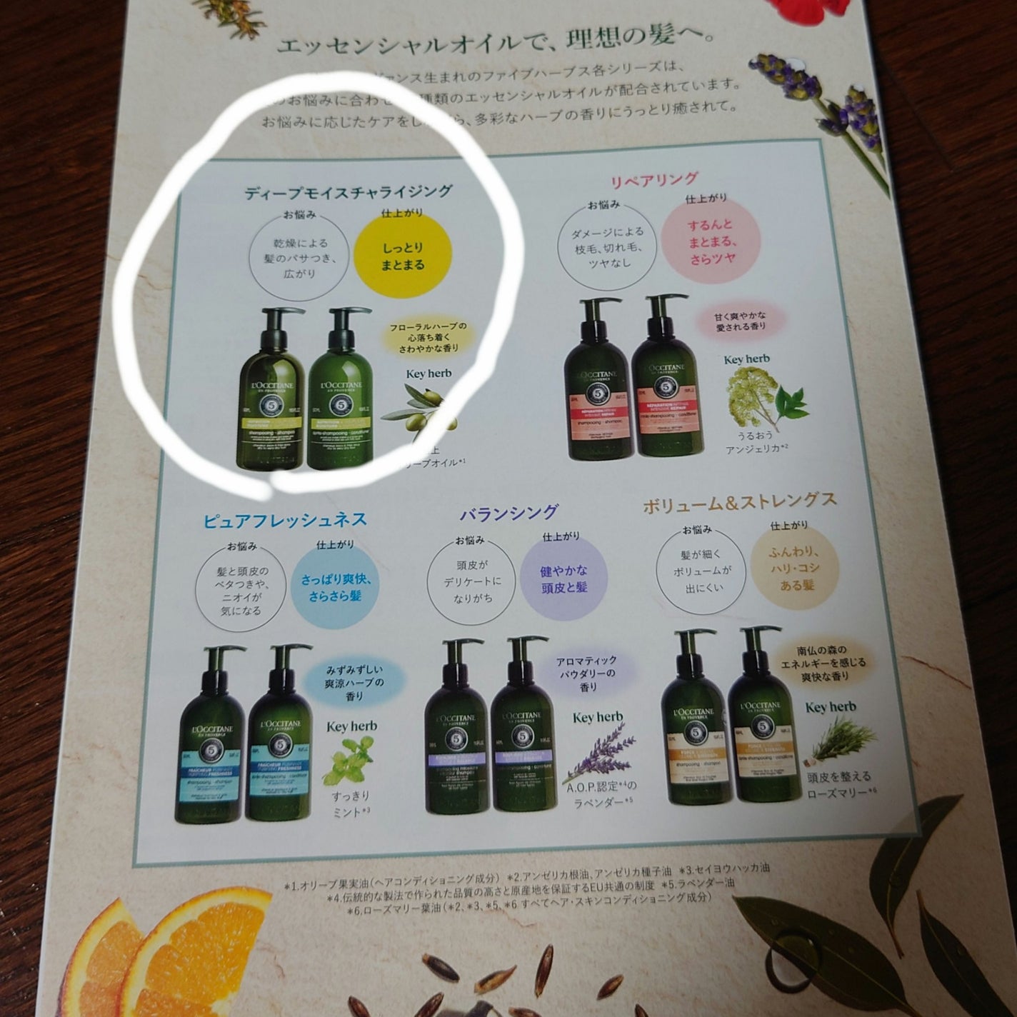 ファイブハーブス ディープモイスチャライジング シャンプー/コンディショナー/L'OCCITANE/市販シャンプーを使ったクチコミ(2枚目)