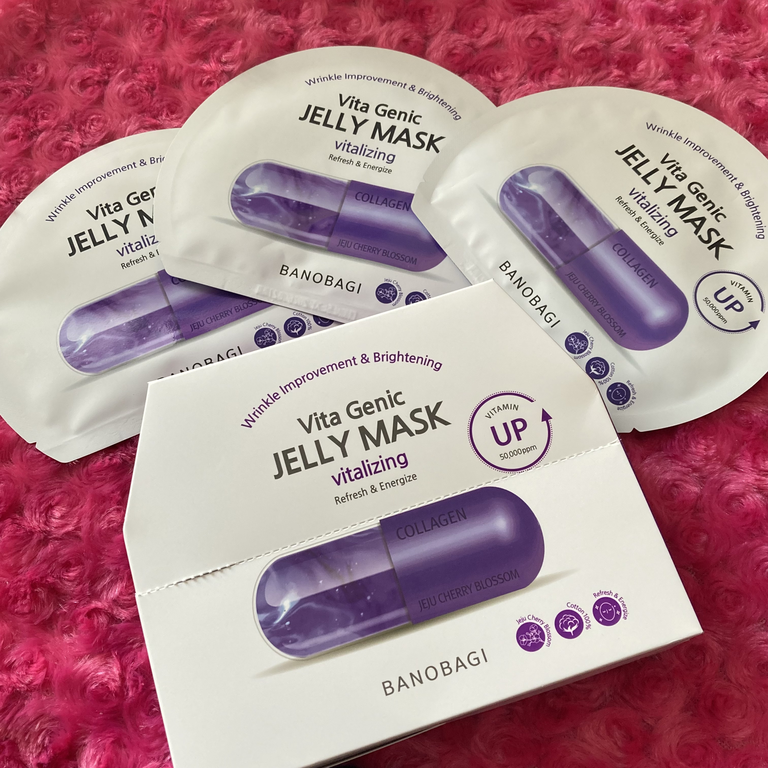 ビタ ジェニックゼリーマスク バイタライジング /BANOBAGI/シートマスク・パックを使ったクチコミ（3枚目）
