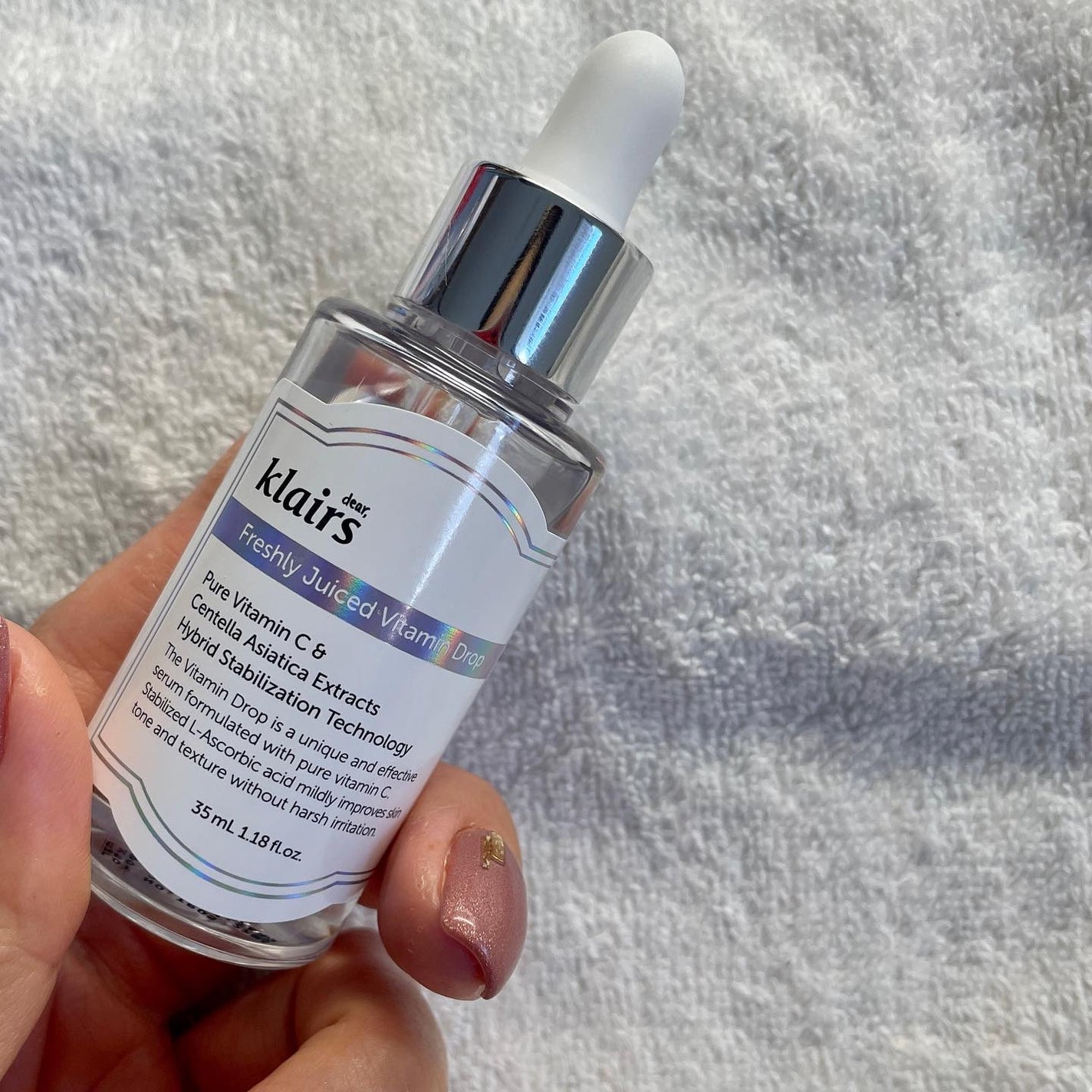 フレッシュリージュースドビタミンドロップ(35ml)/Klairs/美容液を使ったクチコミ(4枚目)