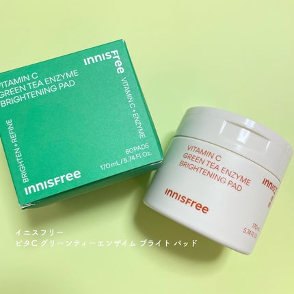 ビタC グリーンティーエンザイム ブライト パッド/innisfree/トナーパッドを使ったクチコミ(1枚目)