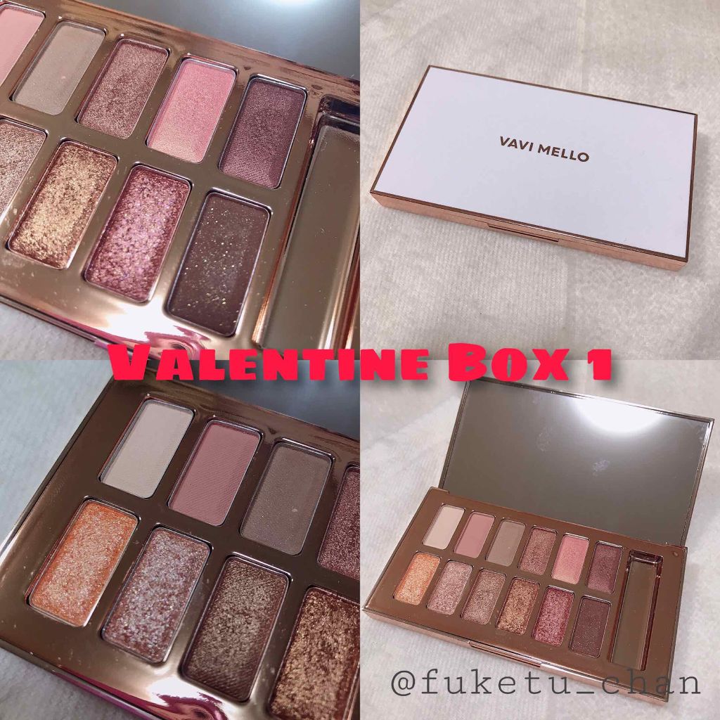 バレンタインボックス2 ピーチパレット/VAVI MELLO/アイシャドウパレットを使ったクチコミ（2枚目）
