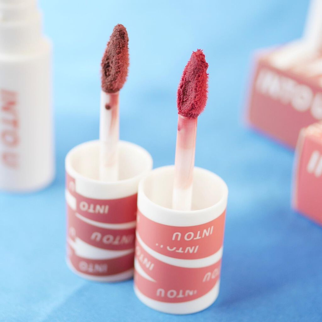 スーパーマットリップ&チークマッド/INTO U/口紅を使ったクチコミ(2枚目)