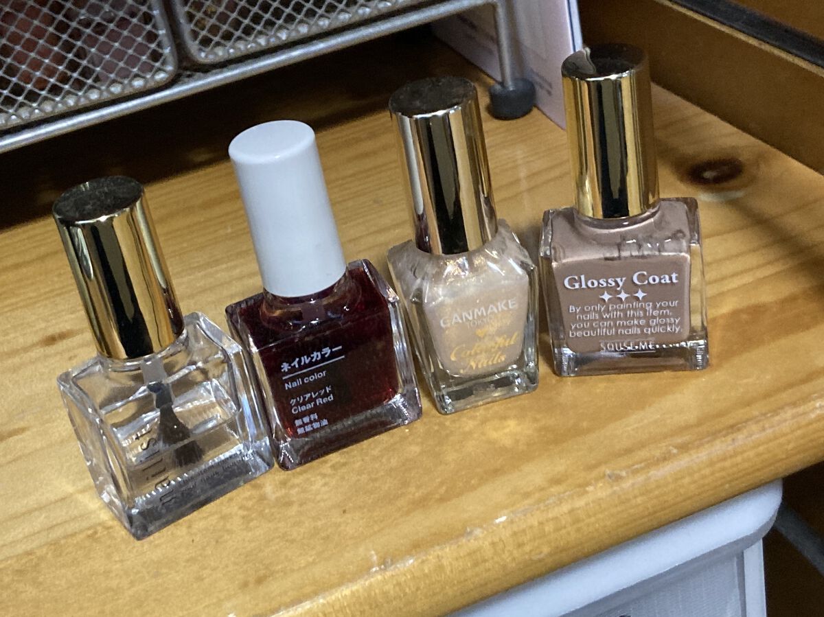 グロッシーコート モンブランベージュ（限定色）【旧】/スキューズミー/オールインワンネイルを使ったクチコミ（2枚目）