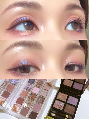 Rose Quartz eyeshadow palette/Huda Beauty/パウダーアイシャドウを使ったクチコミ（3枚目）