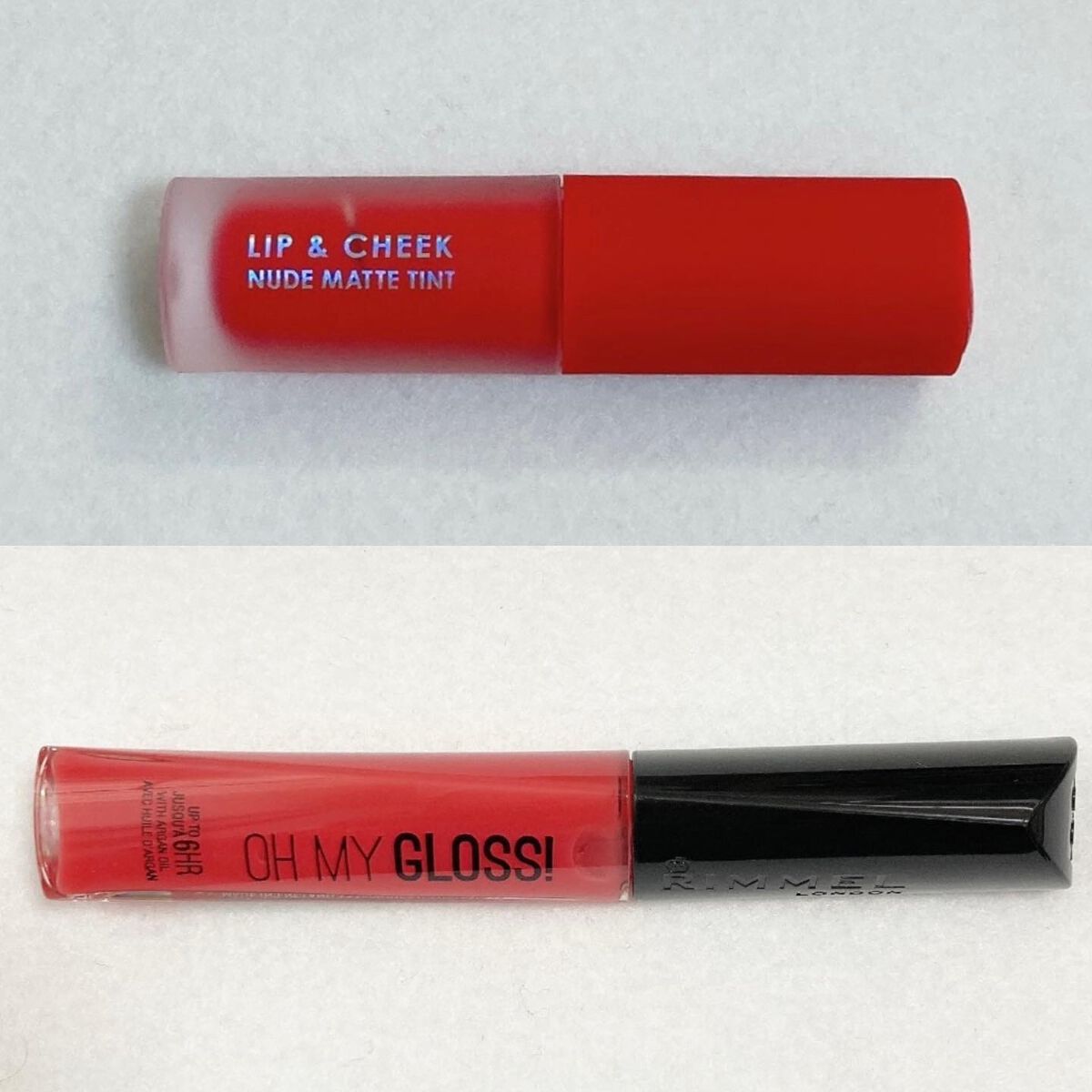 リップアンドチーク ヌードマットティント 01 チャーミングピンク(Charming Pink)/CathyDoll/リップティントを使ったクチコミ（2枚目）