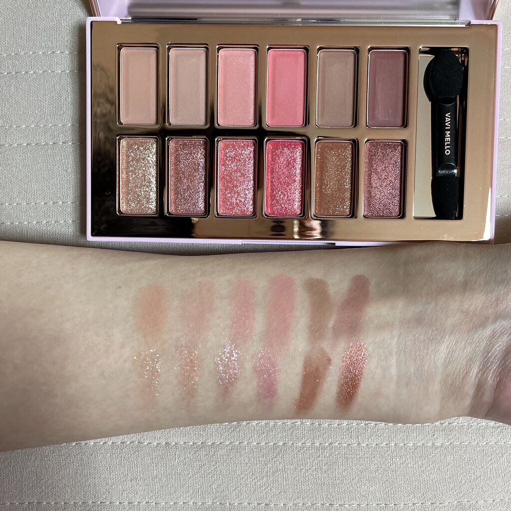 バレンタインボックス3ローズモーメント/VAVI MELLO/アイシャドウパレットを使ったクチコミ（2枚目）