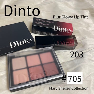 ○Dinto○
Blur Finish Shadow
Blur Glowy Lip Tint

────────────

○Dintoの新作である
Blur Finish Shadowの705 Mar