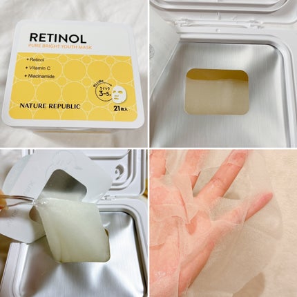 キューブマスク レチノール/ネイチャーリパブリック/シートマスク・パックを使ったクチコミ(3枚目)