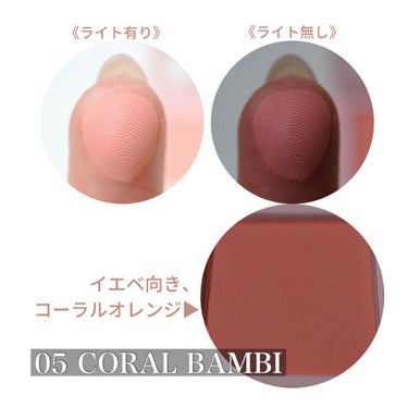 エアーフィットアーティストシャドウ 05Coral Bambi/jenny house/シングルアイシャドウを使ったクチコミ（3枚目）