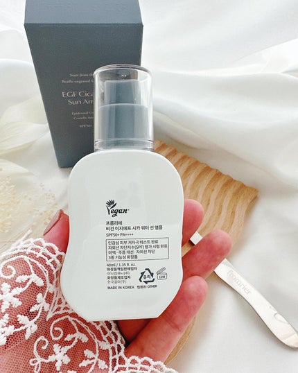 EGFシカウォーターサンアンプル/fromrier/日焼け止めローションを使ったクチコミ(6枚目)