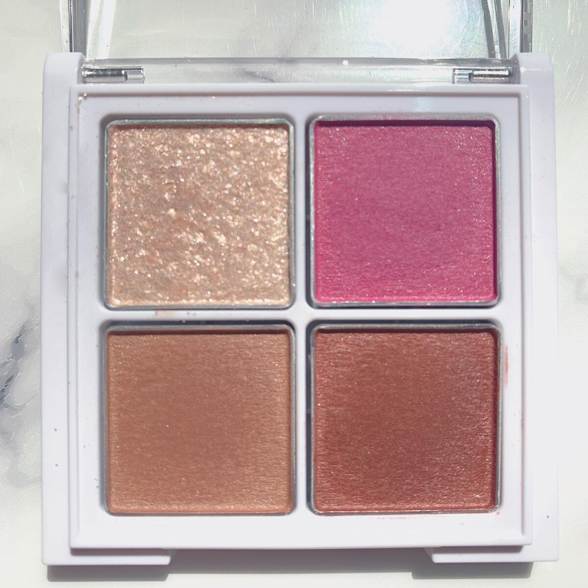 アイパレット 01 ストロベリーショコラ/sopo/アイシャドウパレットを使ったクチコミ（2枚目）