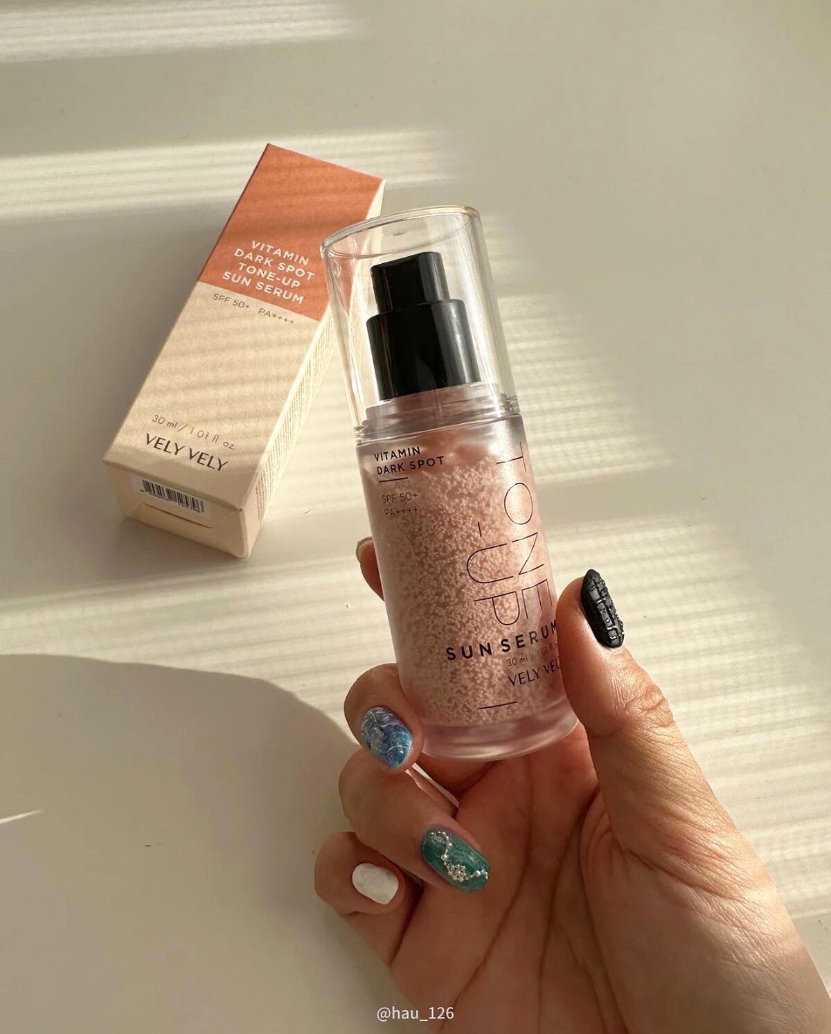 ビタミントーンアップサンセラム/VELY VELY/日焼け止めローションを使ったクチコミ（1枚目）