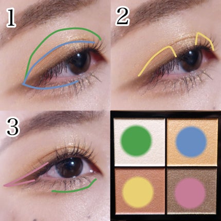 リアルクローズシャドウ/excel/アイシャドウパレットを使ったクチコミ(4枚目)