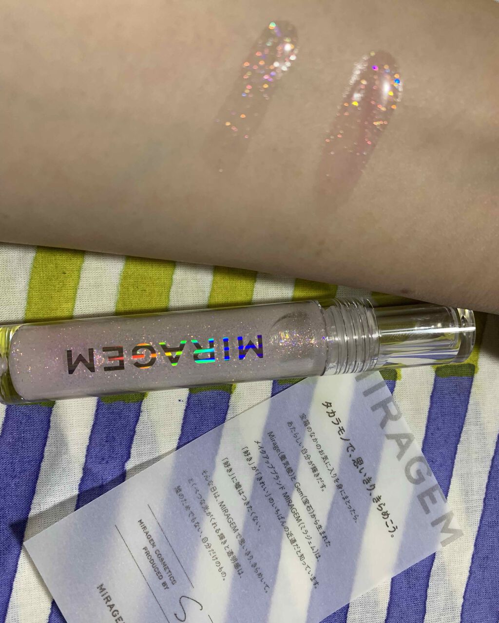 オパールグロープランプリップ/MIRAGEM/リップグロスを使ったクチコミ(1枚目)