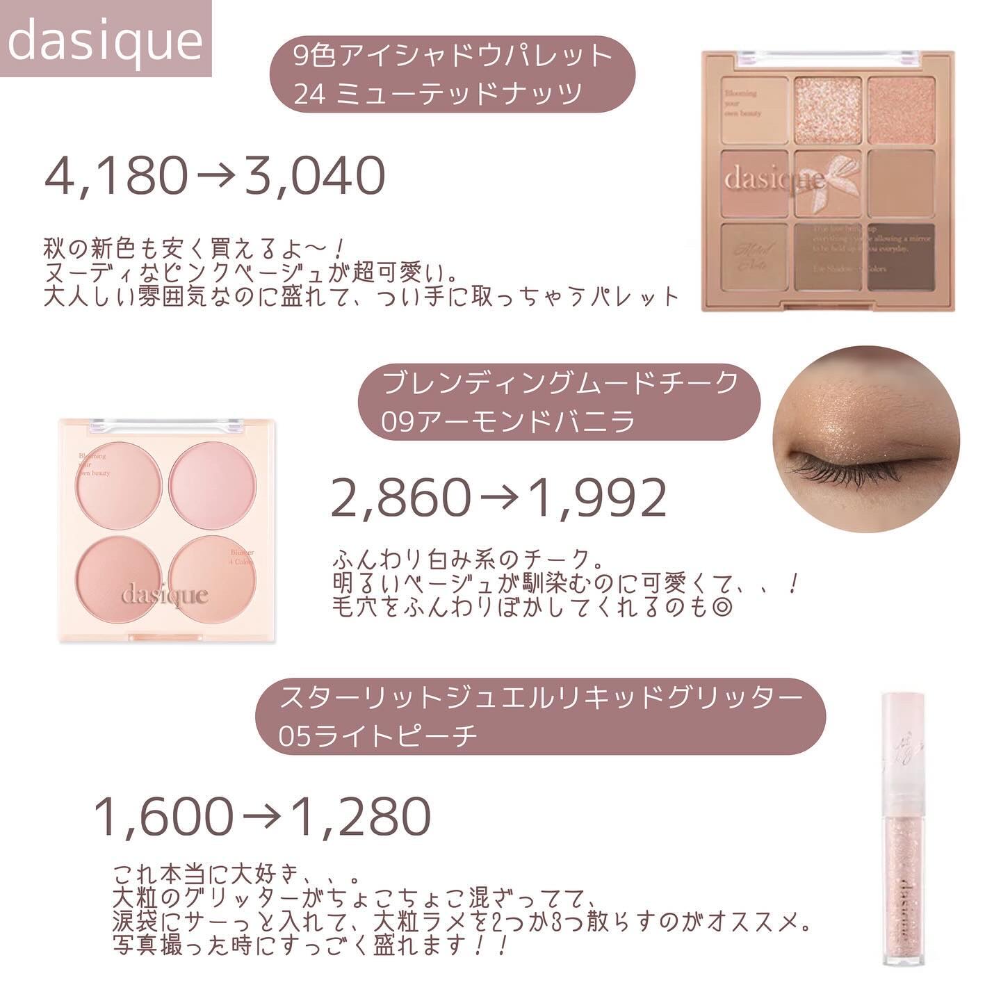 スターリットジュエルリキッドグリッター/dasique/グリッターを使ったクチコミ（2枚目）