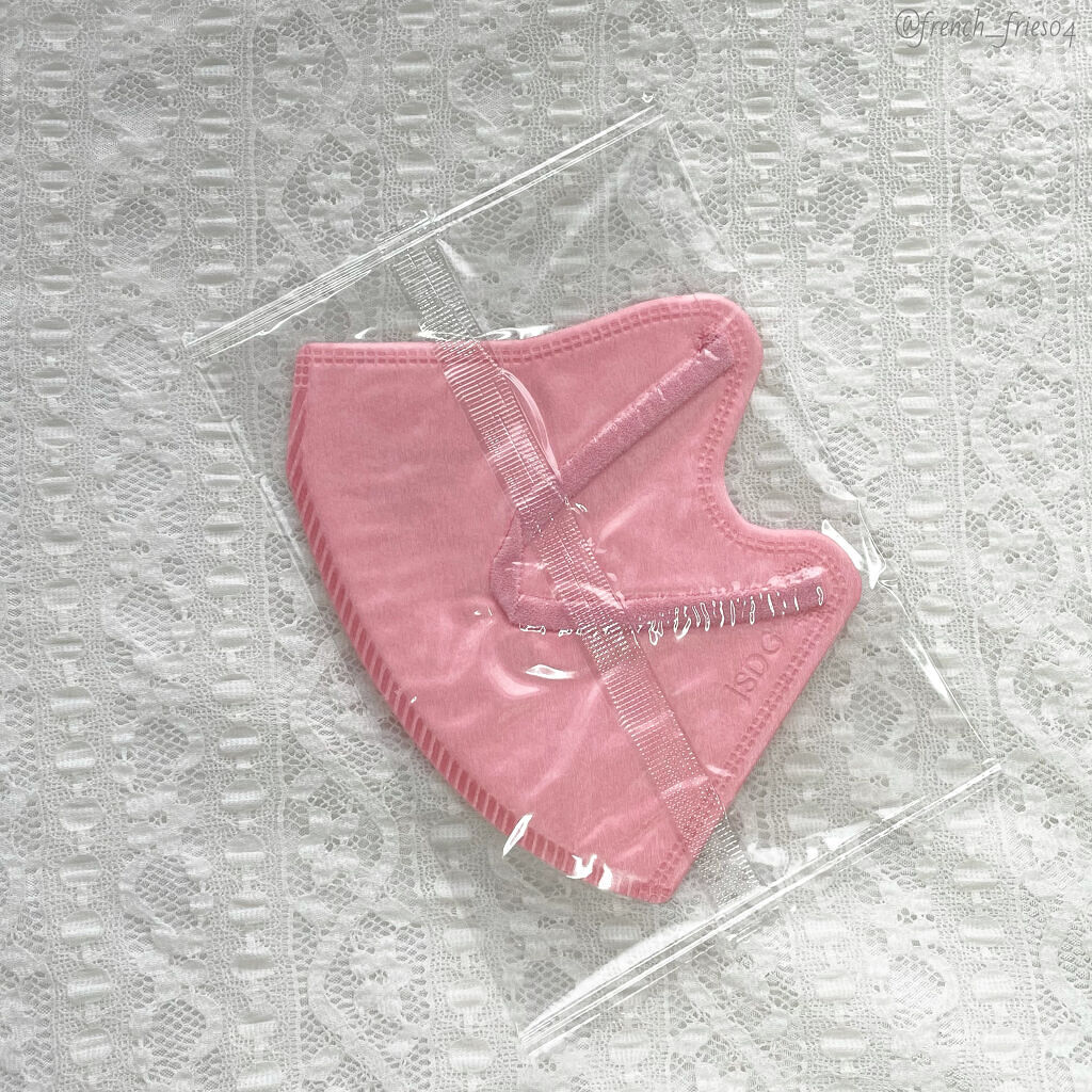 スパンレース不織布カラーマスク/ISDG 医食同源ドットコム/マスクを使ったクチコミ（2枚目）