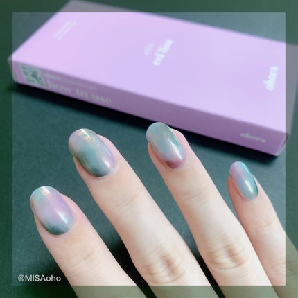 セミキュアジェルネイル(ハンド)/ohora/ネイルシールを使ったクチコミ(3枚目)