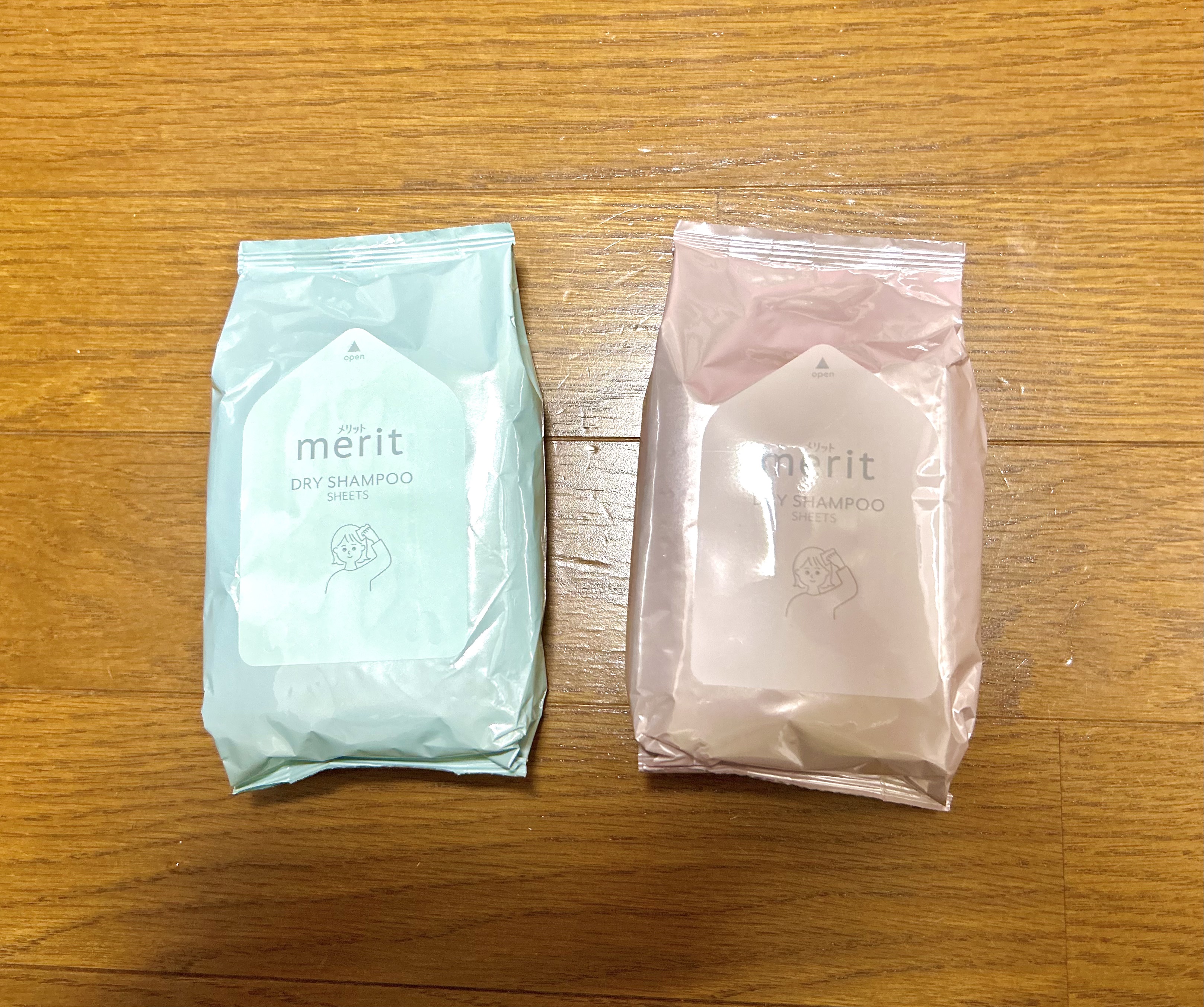 メリット ドライシャンプーシート さらっと髪まとまるタイプ/メリット/ドライシャンプーを使ったクチコミ（2枚目）