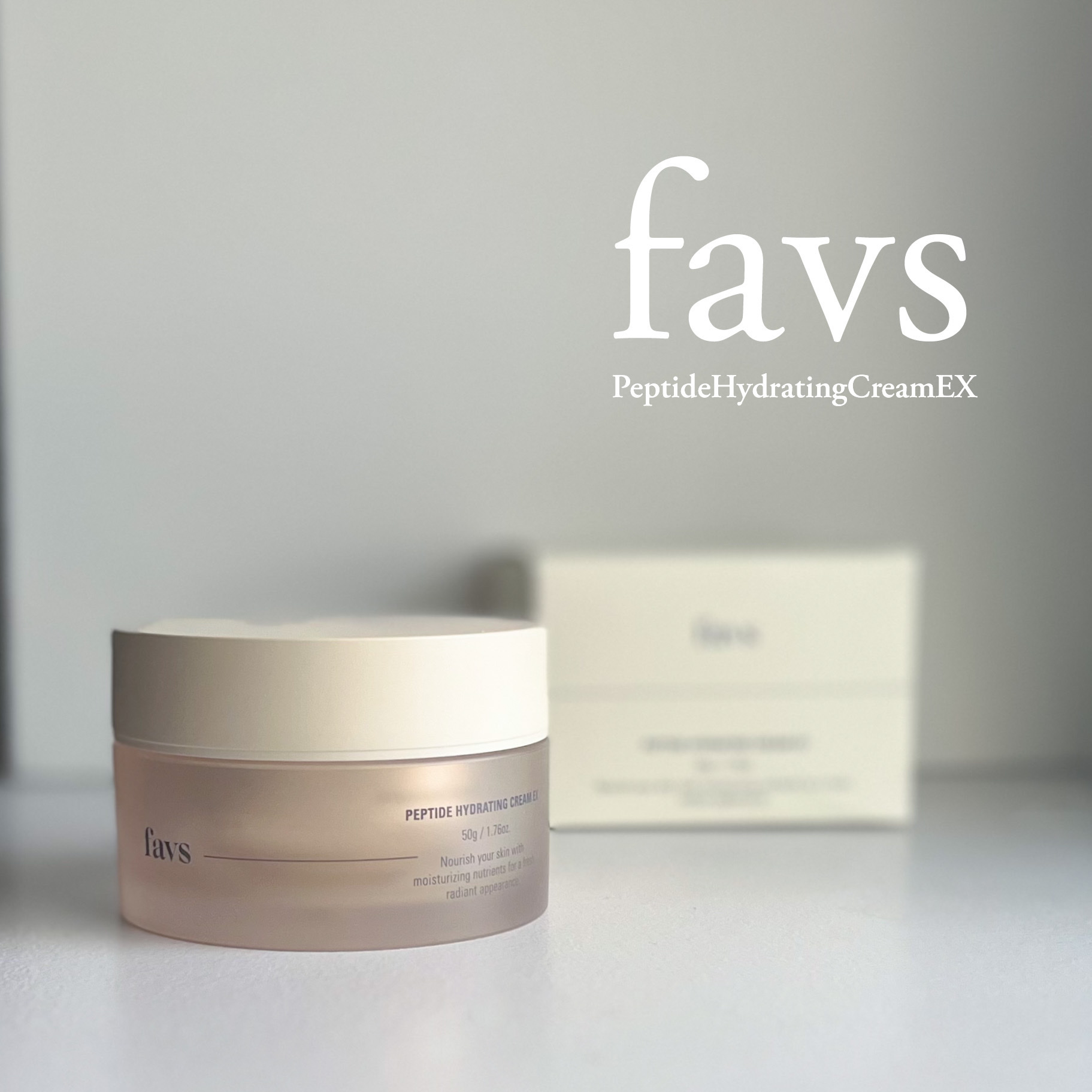 ペプチドハイドレーティングクリーム EX/favs/フェイスクリームを使ったクチコミ（1枚目）