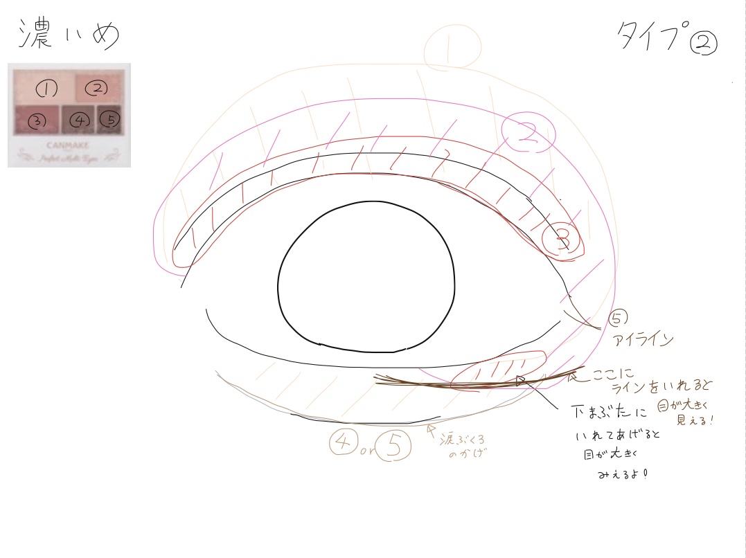パーフェクトマルチアイズ/キャンメイク/アイシャドウパレットを使ったクチコミ（3枚目）
