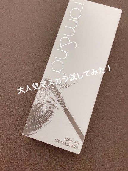 ハンオールフィックスマスカラ/rom&nd/マスカラを使ったクチコミ(1枚目)