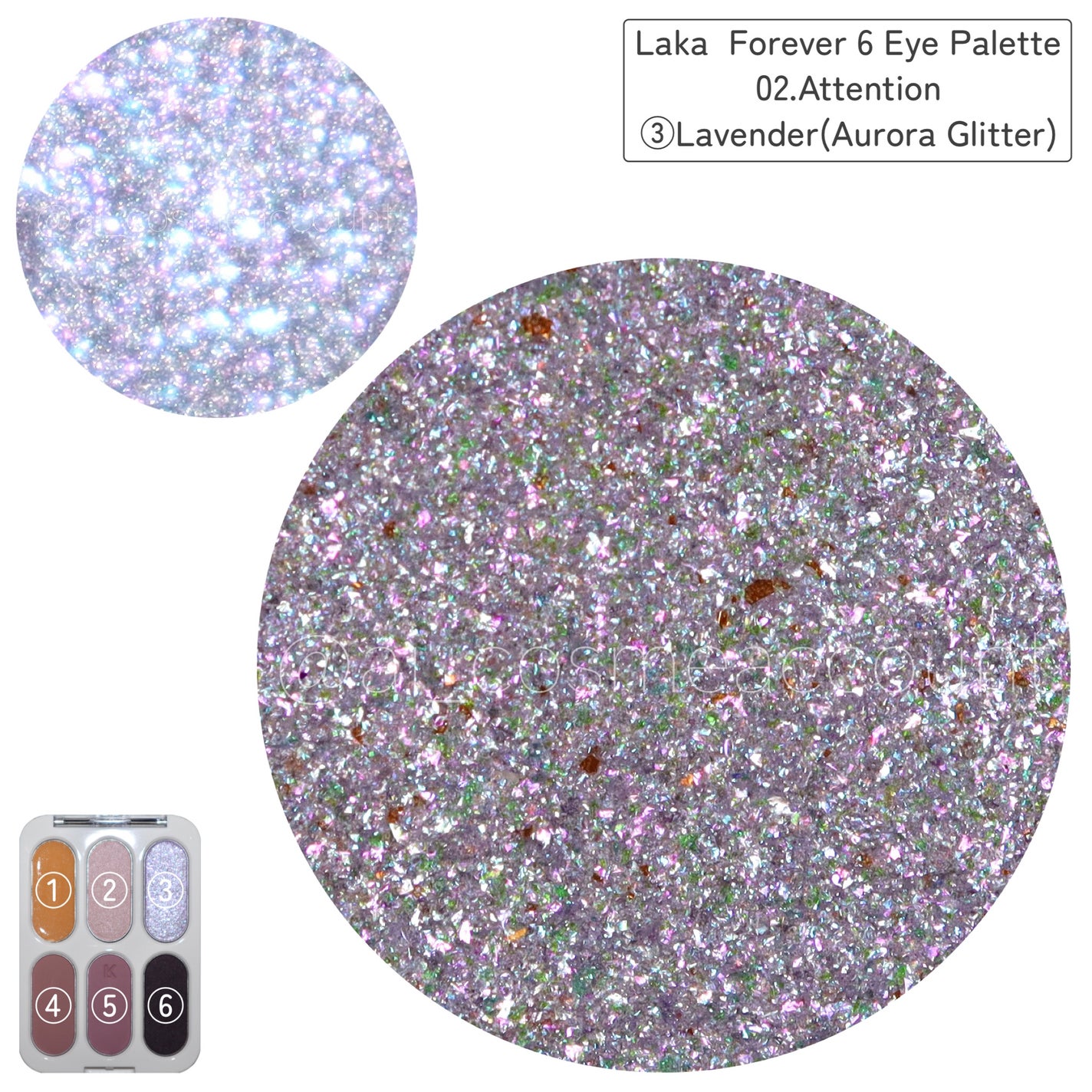 フォーエバー6アイパレット/Laka/アイシャドウパレットを使ったクチコミ(2枚目)