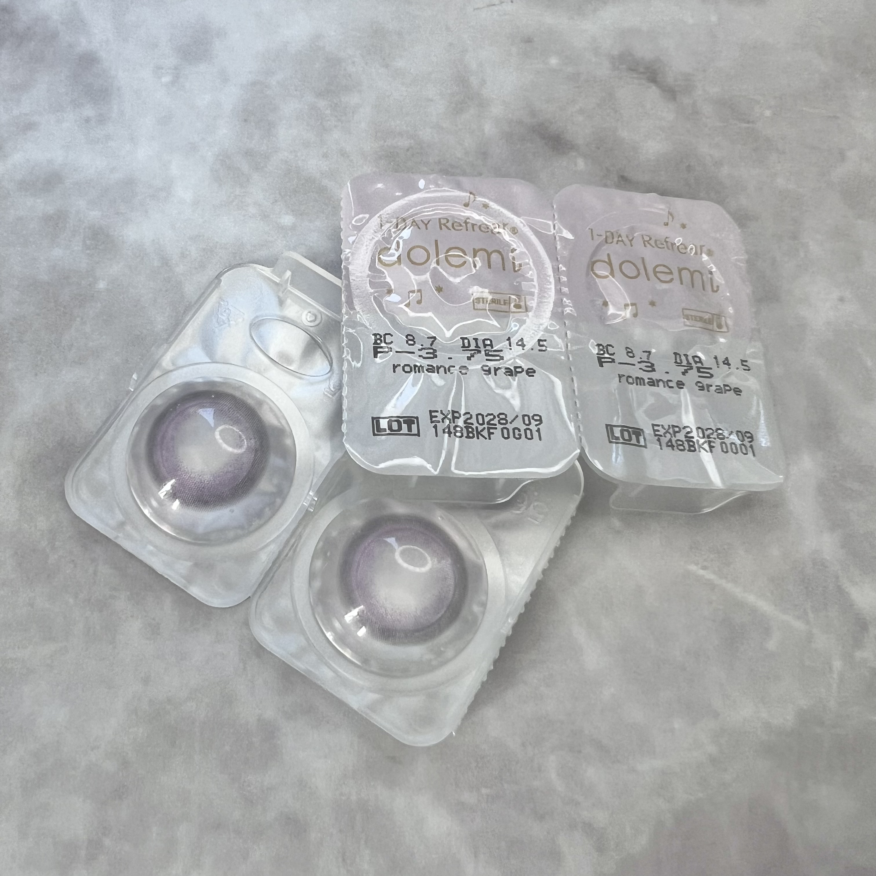 1-DAY Refrear dolemi ロマンスグレープ/Refrear/ワンデー（１DAY）カラコンを使ったクチコミ（1枚目）