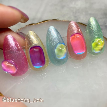 パル カラージェル/キャンドゥ/ジェルネイルを使ったクチコミ(6枚目)