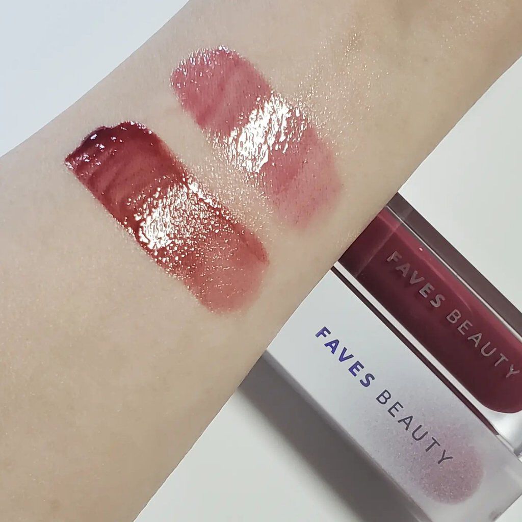 マイカラー ウォーターティント Cassis Gelee カシスジュレ/FAVES BEAUTY/リップティントを使ったクチコミ（3枚目）