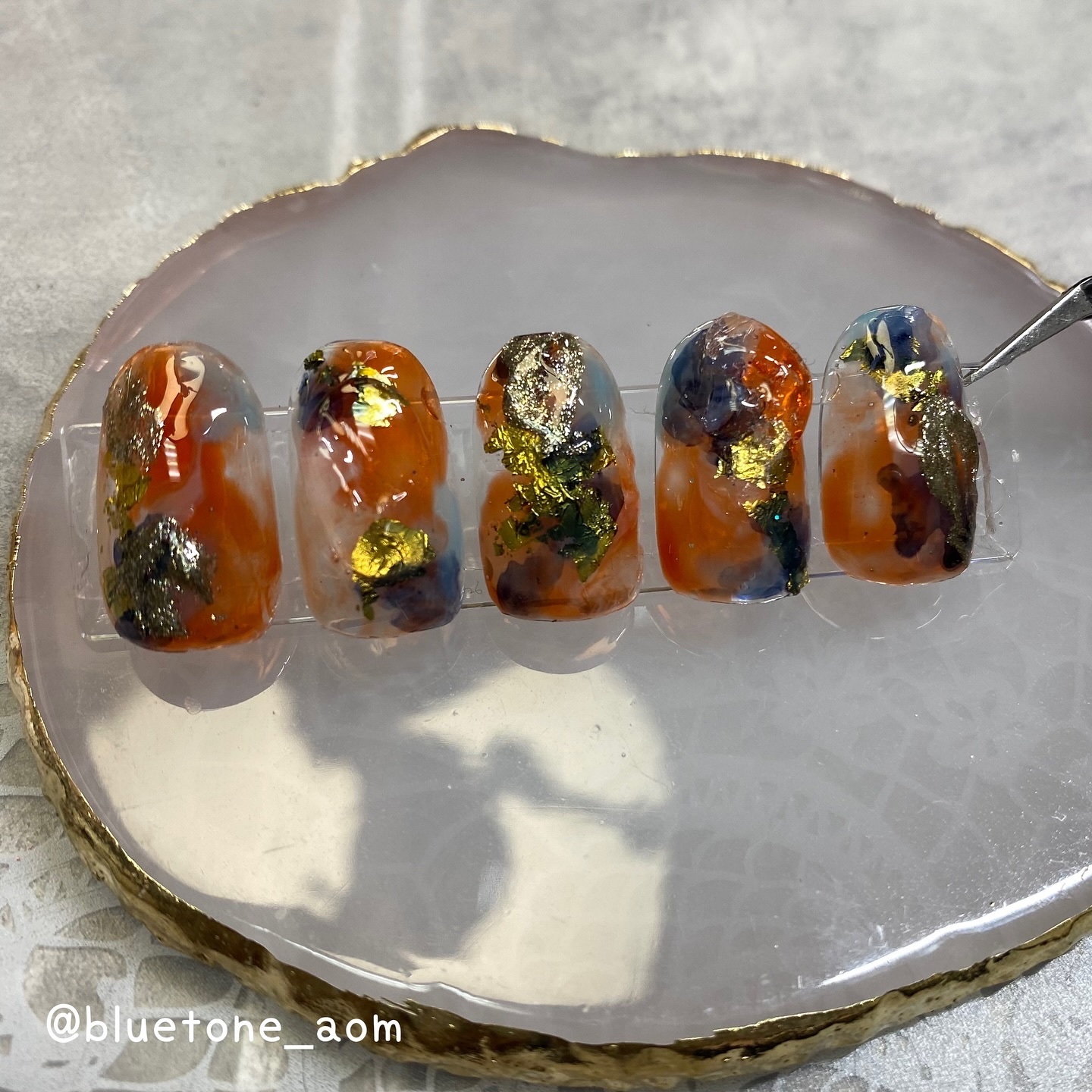 アイシングジェルネイル/セリア/ジェルネイルを使ったクチコミ（3枚目）