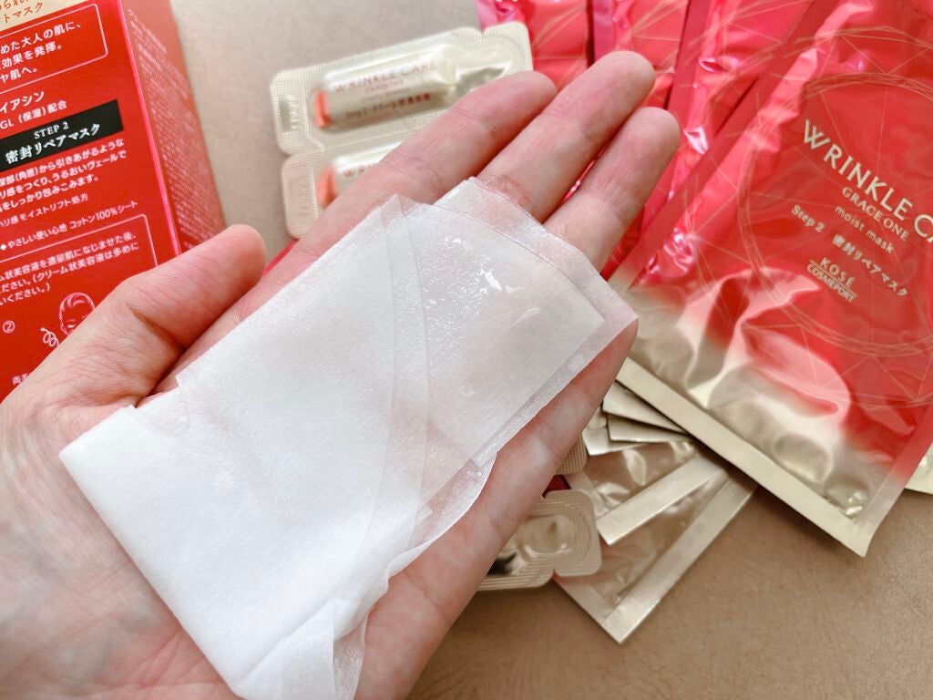 リンクルケア Wコンセントレートマスク/グレイスワン/シートマスク・パックを使ったクチコミ(4枚目)