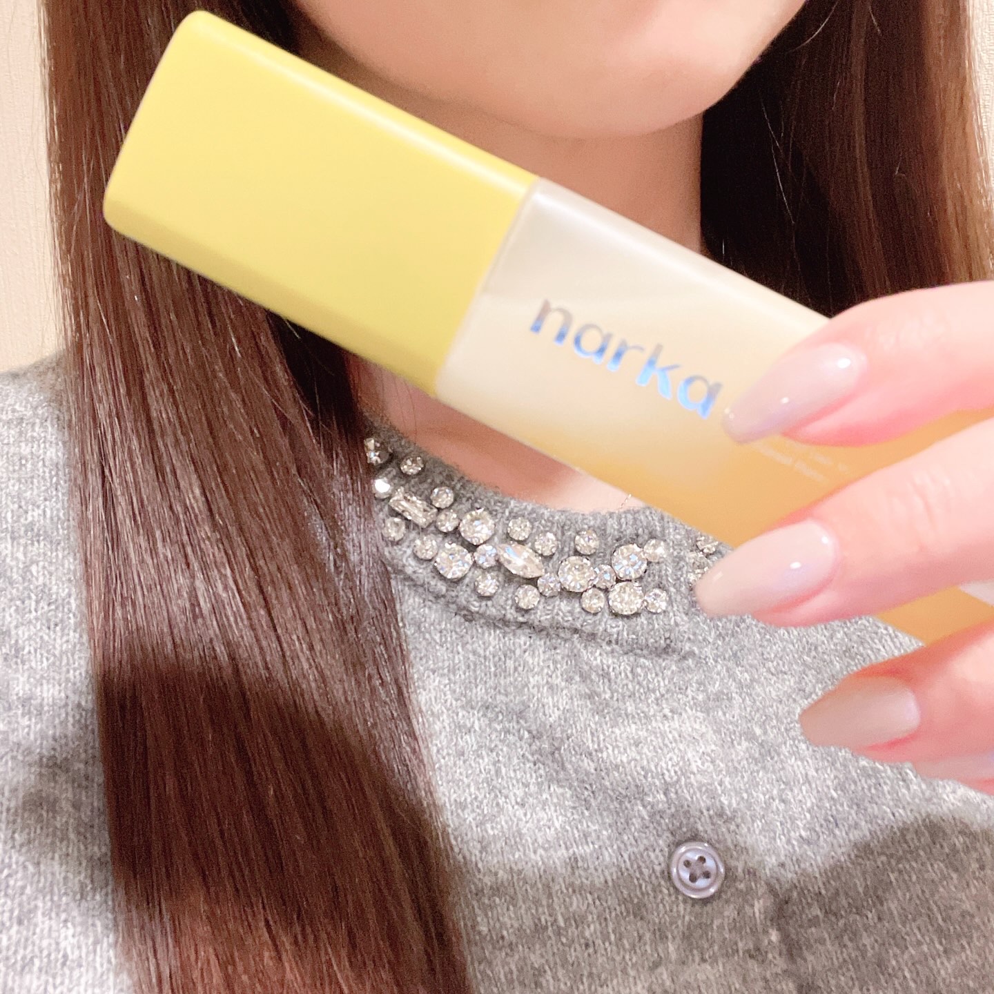 クリーミーベールヘアミスト サンセットハニー/narka/ヘアミストを使ったクチコミ（2枚目）