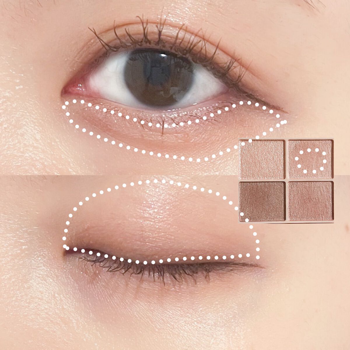 シルキースフレアイズ（マットタイプ）/キャンメイク/アイシャドウパレットを使ったクチコミ（3枚目）